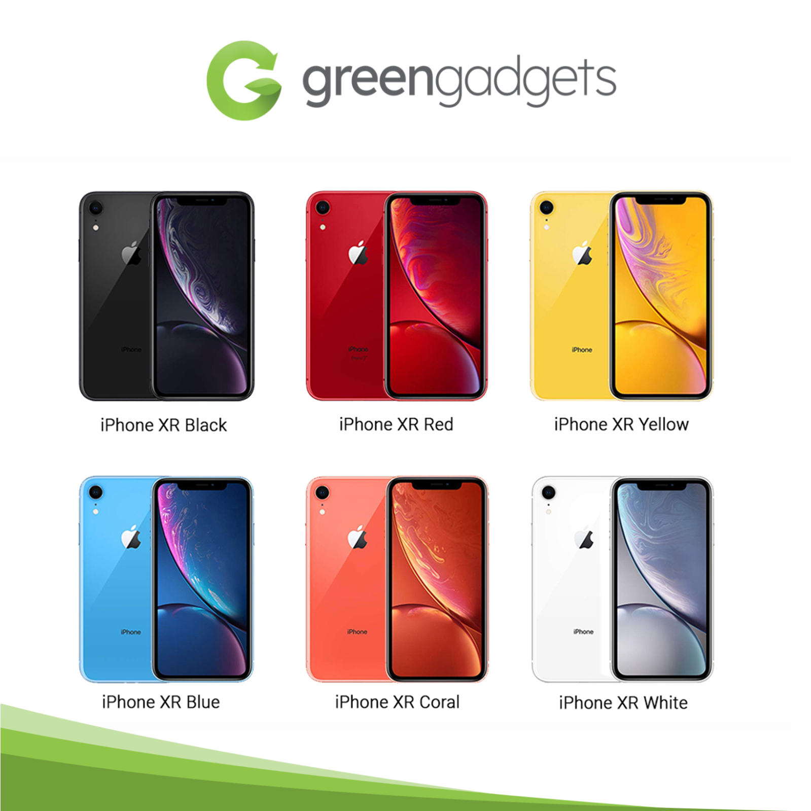 Apple iPhone XR    GB Black Yellow Blue Coral White