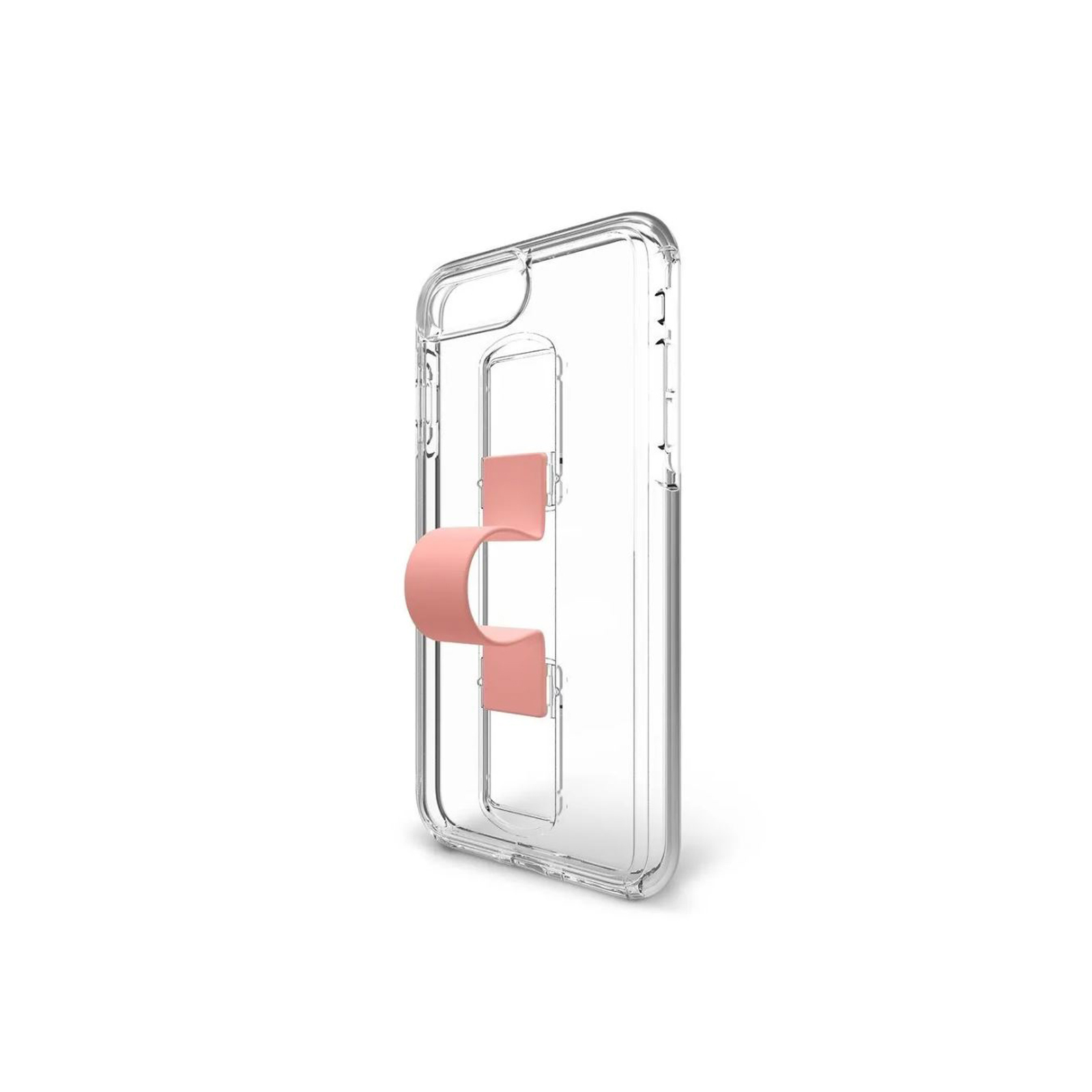 SlideVue iPhone 6 Plus / 7 Plus / 8 Plus Case [Clear / Pink]