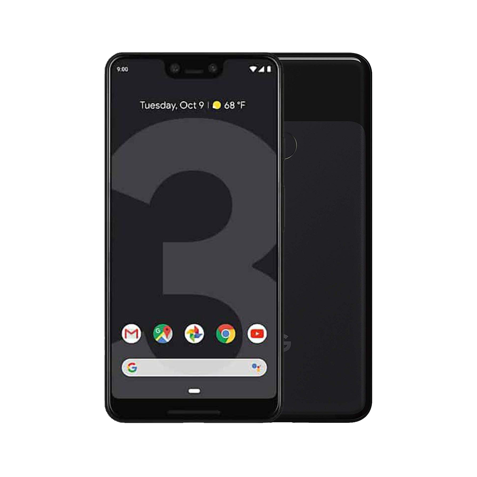 Google Pixel 3XL - [128GB] [Just Black] [No Touch / Face ID] [Excellent] [12M]