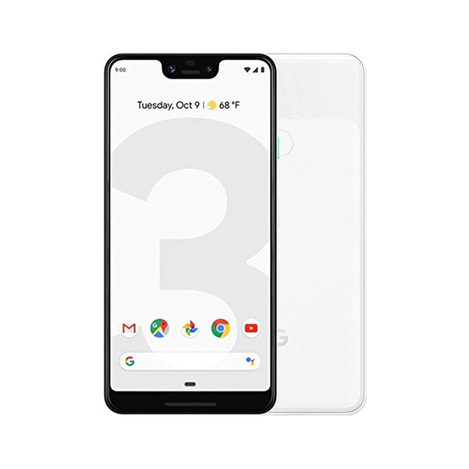 Google Pixel 3XL - [128GB] [White] [No Touch / Face ID] [Excellent] [12M]
