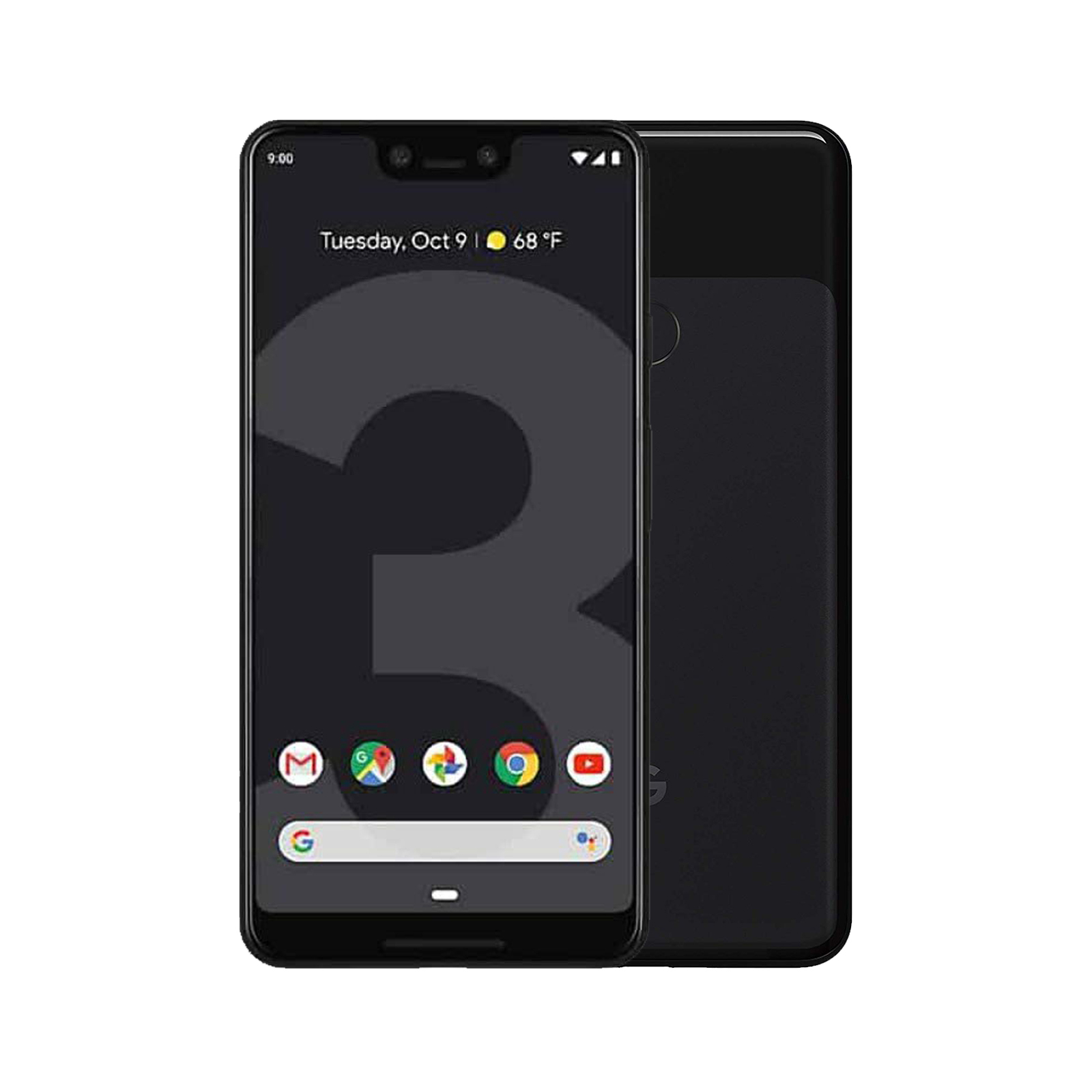 Google Pixel 3XL - [64GB] [Just Black] [No Touch / Face ID] [Very Good] [12M]