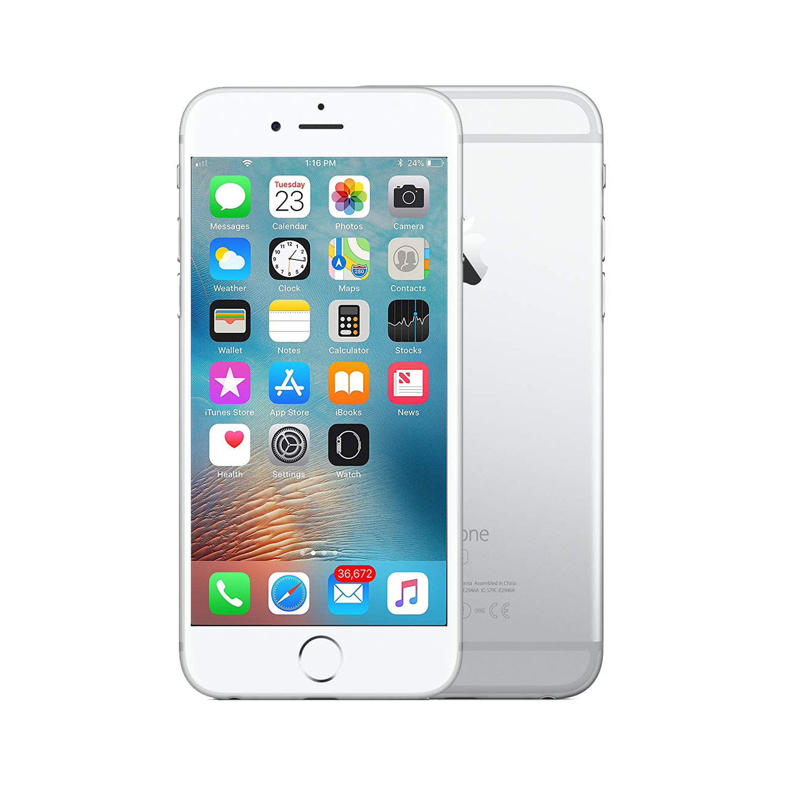 Apple iPhone 6s [128GB] [Silver] [As New] [12M]