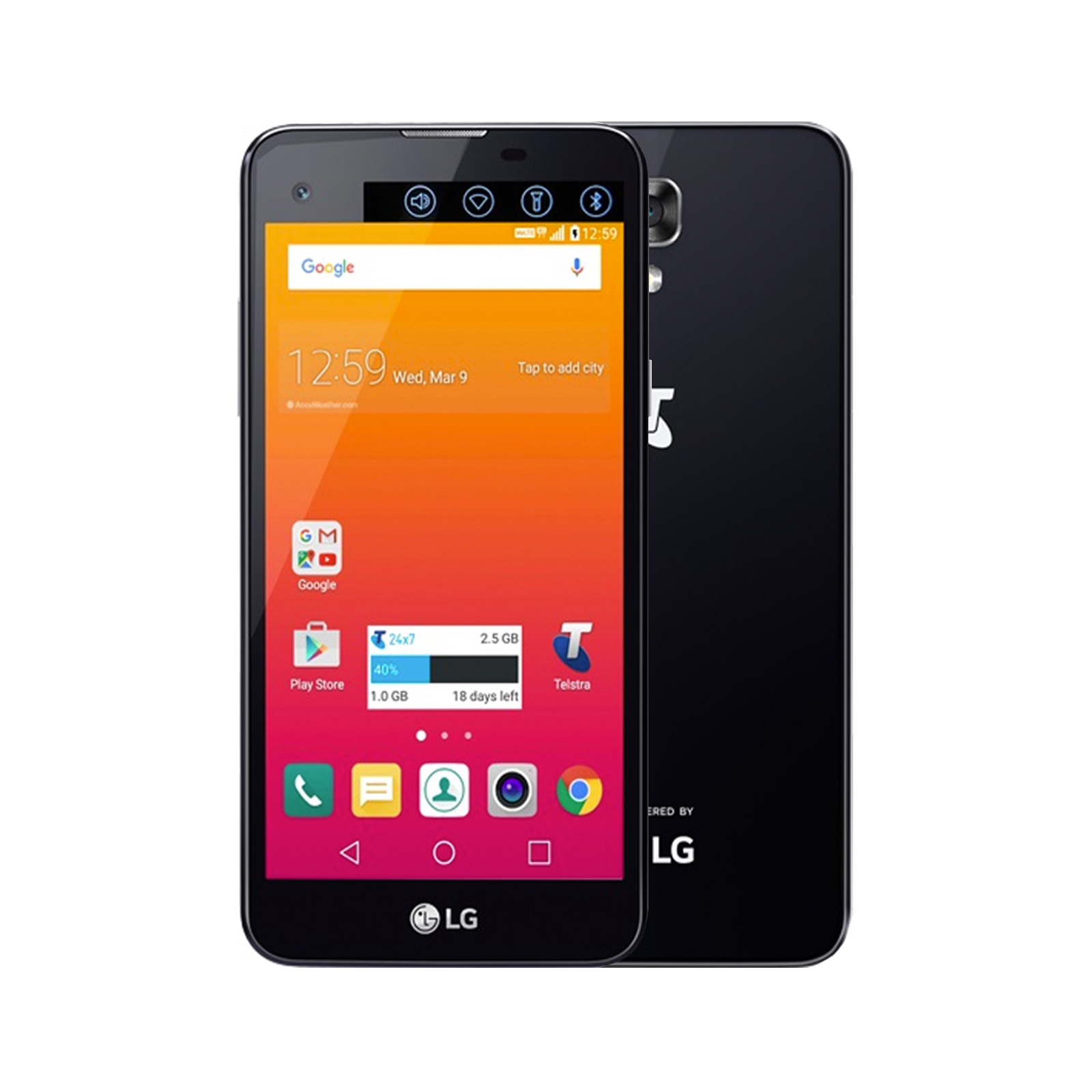 LG K500K Telstra Signature Enhanced [16GB] [Black] [Excellent] [12M]