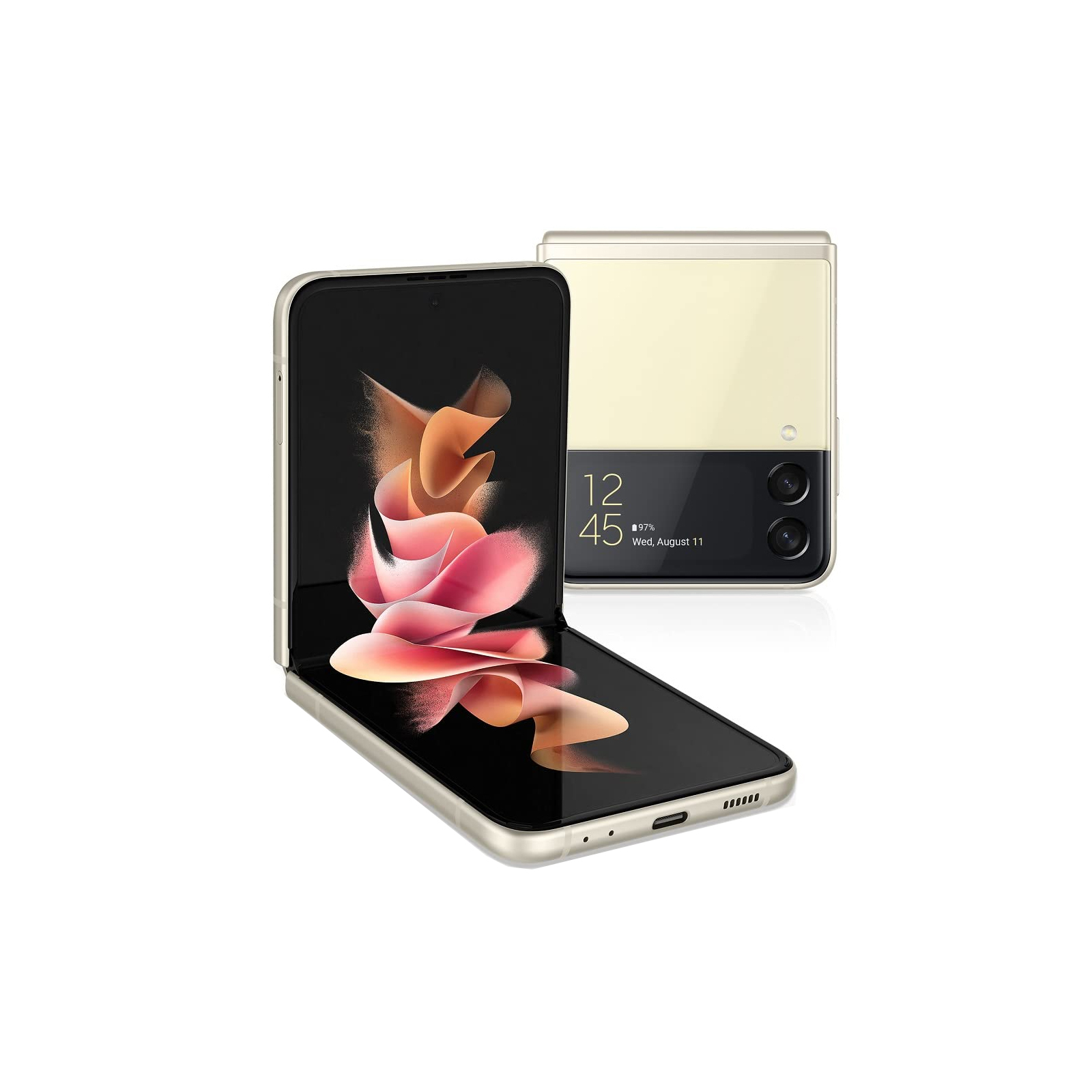 Samsung Galaxy Z Flip 3 5G [128GB] [Cream White] [Excellent]