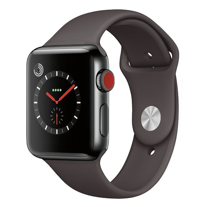 Apple Watch Series 3 [Wi-Fi + Cellular] [Stainless Steel] [38mm] [Grey] [Excellent] 