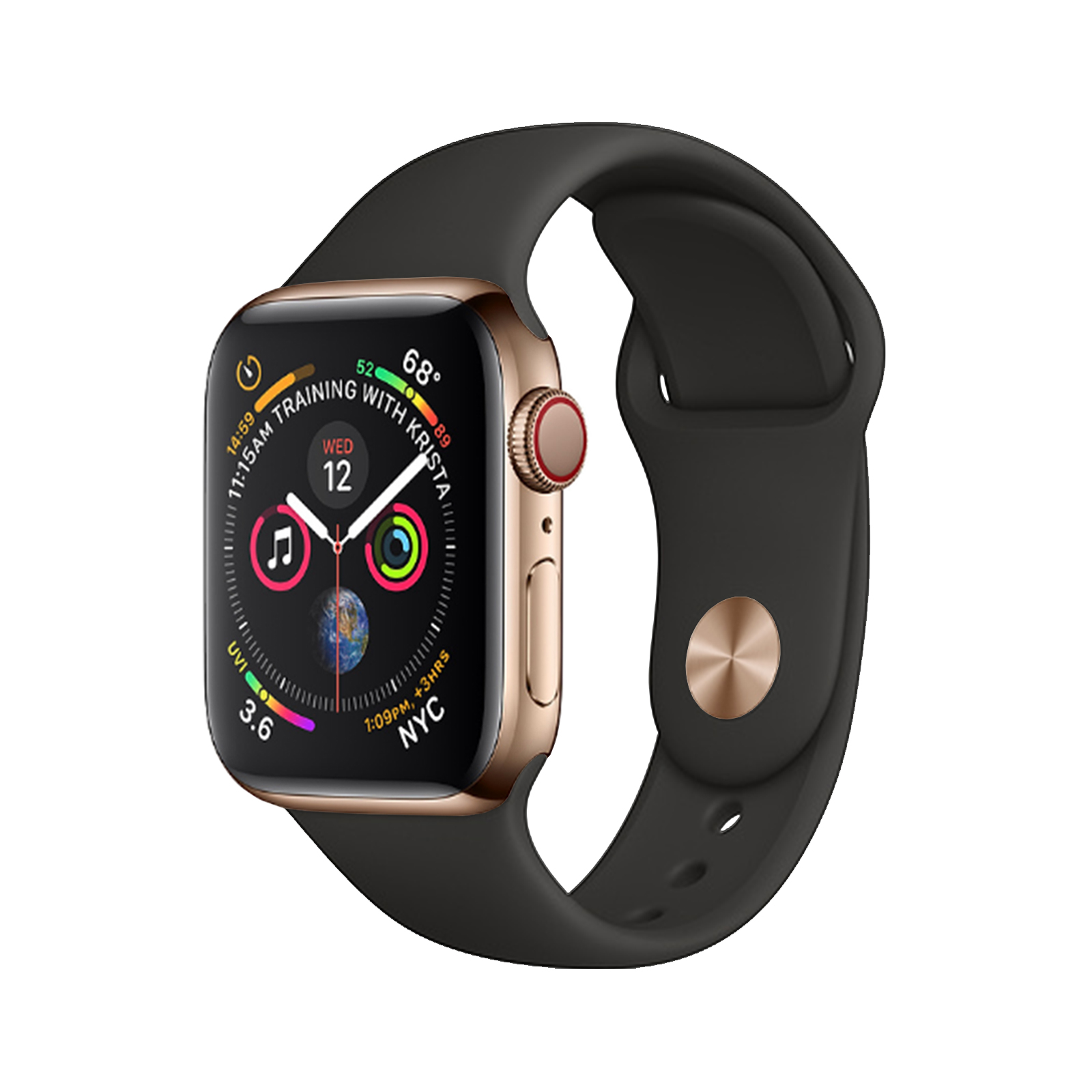 Apple Watch Series 4 [Wi-Fi + Cellular] [Steel] [40mm] [Gold] [Good] 