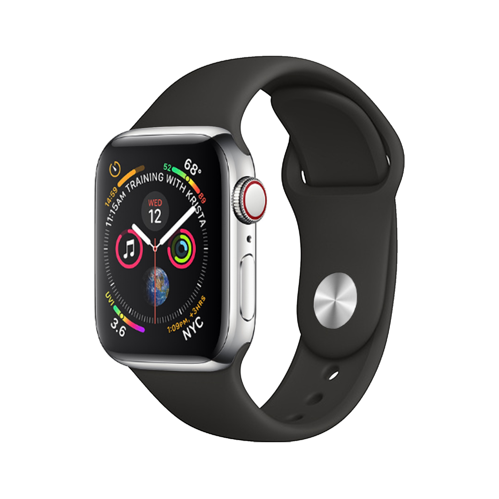 Apple Watch Series 4 [Wi-Fi + Cellular] [Steel] [40mm] [Silver] [Good] 