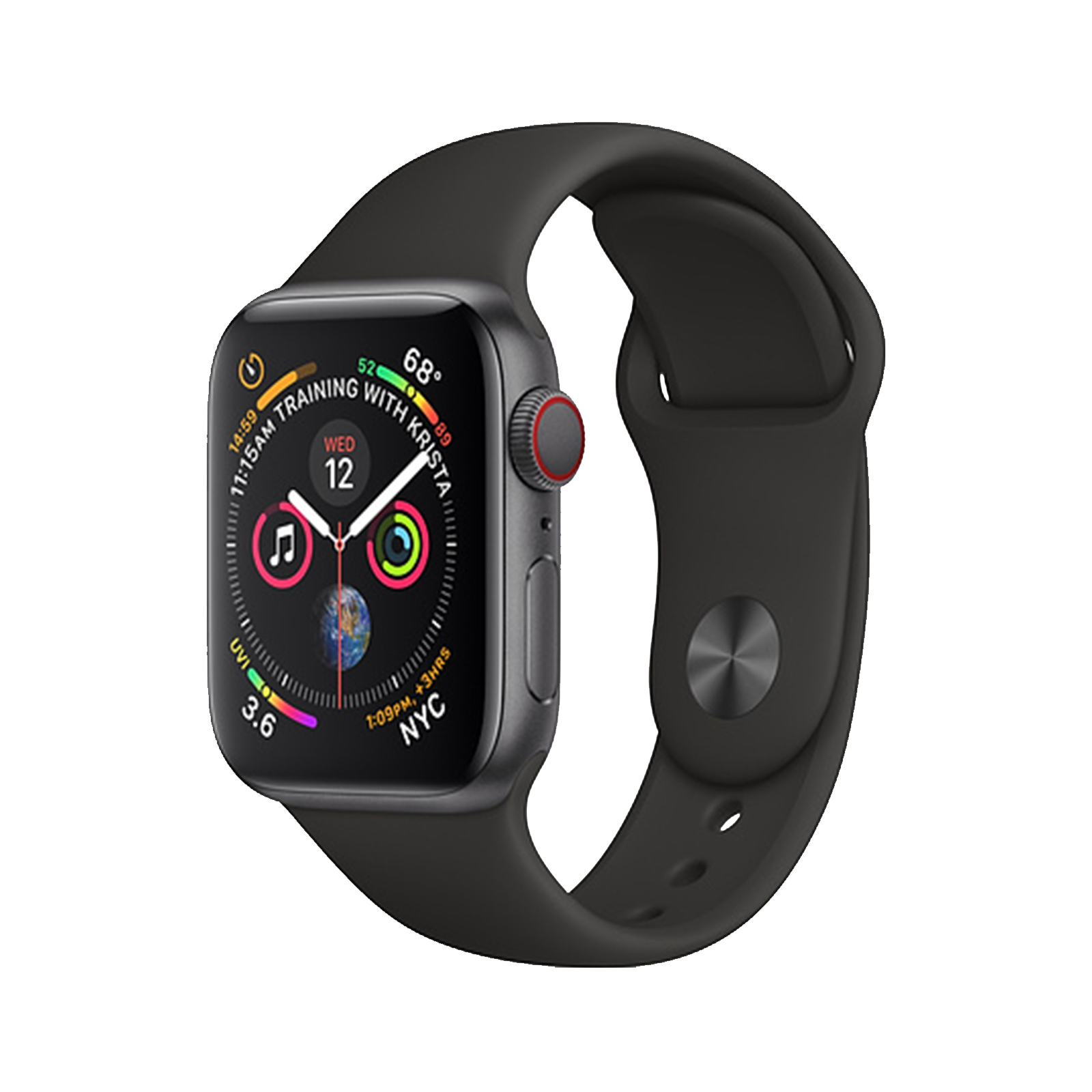 Apple Watch Series 4 [Cellular] [Steel] [44mm] [Black] [Good] [12M]