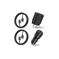 Samsung Dual Car Charger with Combo Cable 30W [Black] [Brand New]