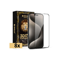 Kinglas 9H 3D Tempered Glass Full Coverage Screen Protector for iPhone 15 Plus & 16 Plus