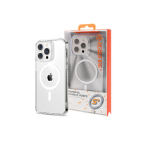 Redefine High Quality Acrylic + TPU Hybrid Transparent Case Cover with Magnetic Ring for iPhone 15