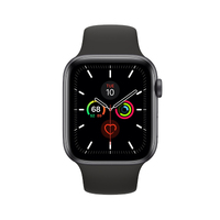 Apple Watch Series 5 [GPS + Cellular] [44mm] [Stainless Steel] [Black] [Very Good] 